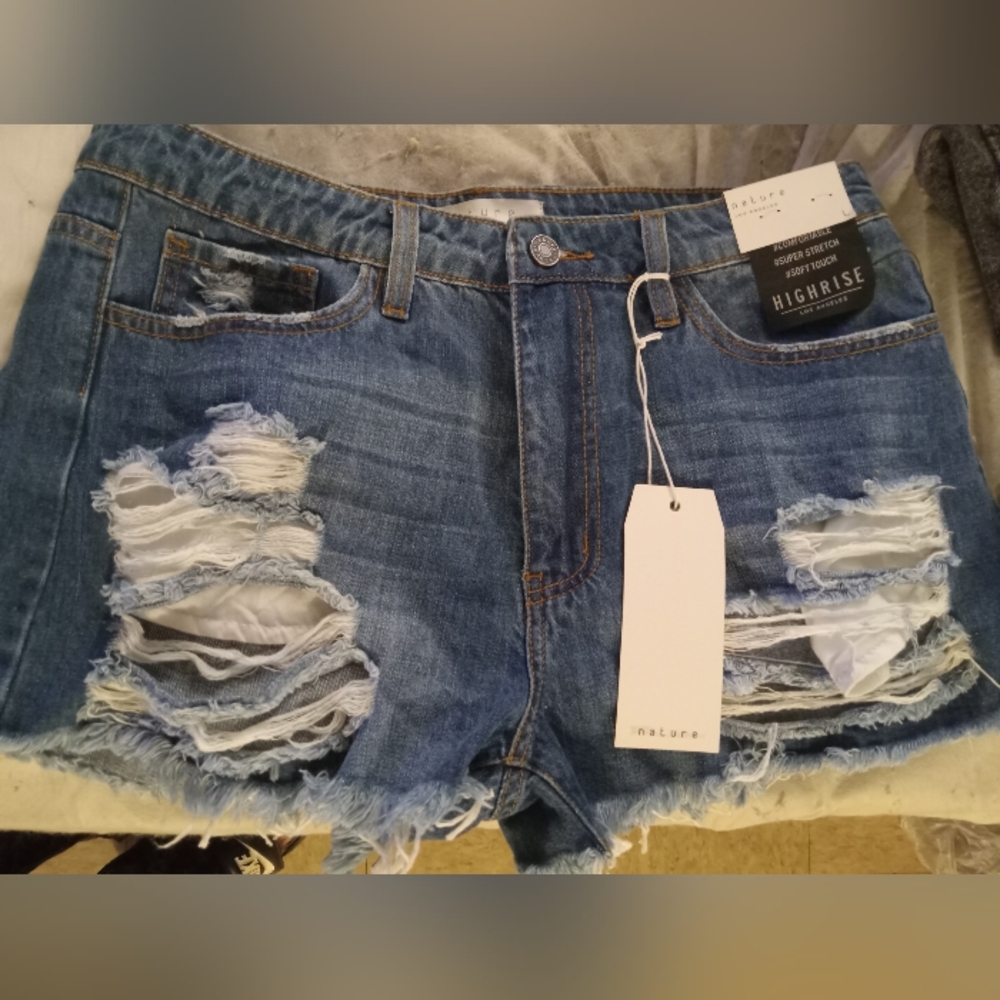 Ripped shorts by nature
